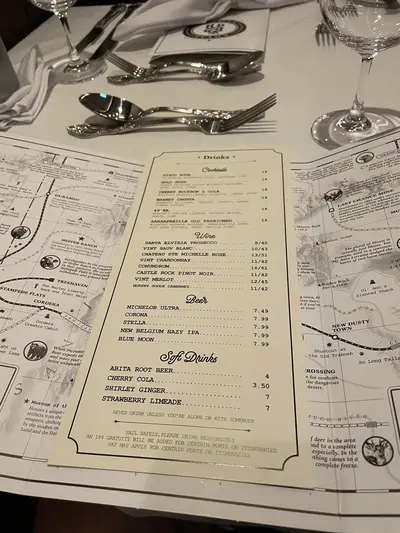 Map and menu