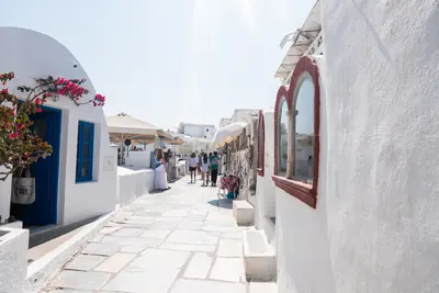 street in Santorini Greece