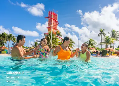 Kids in the wave pool