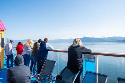 watching the scenery in Alaska