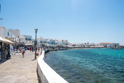 Walkway near the ocean in Europe