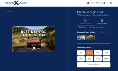 Celebrity Gift Card