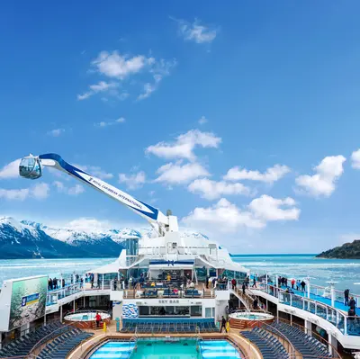 Ovation of the Seas in Hubbard glacier