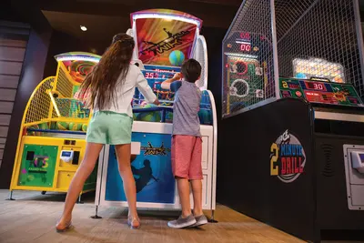 Kids at arcade