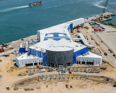 Galveston cruise terminal construction