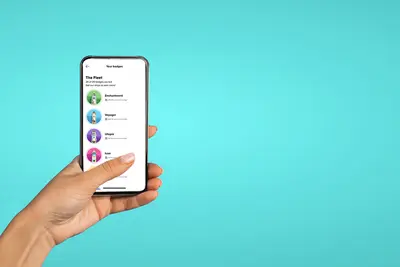Hand holding phone