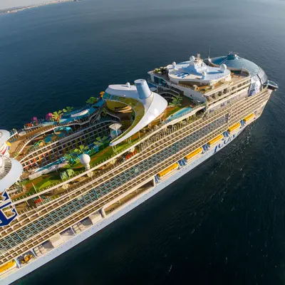 Icon of the Seas aerial