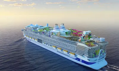 Icon of the Seas render at sea