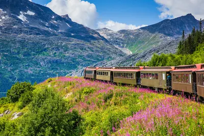 White Pass train in Skagway