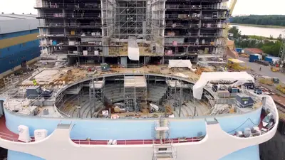 Icon of the Seas construction photo