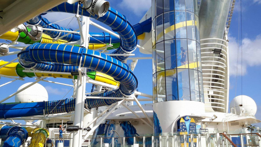 Photo tour of water slides on Royal Caribbean's Adventure ...