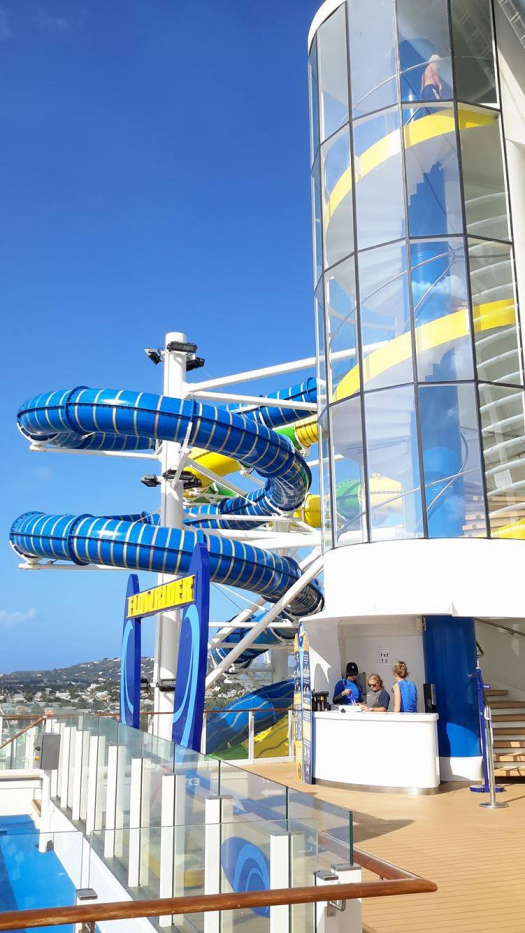 Photo tour of water slides on Royal Caribbean's Adventure ...