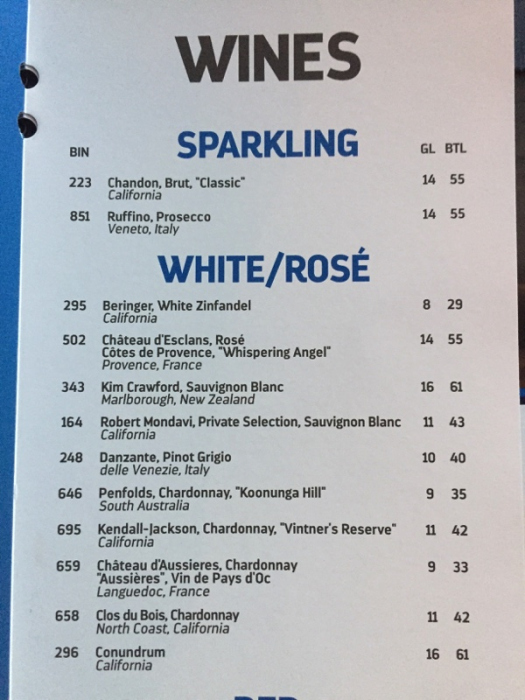 Spotted New Royal Caribbean drink menu design Royal Caribbean Blog