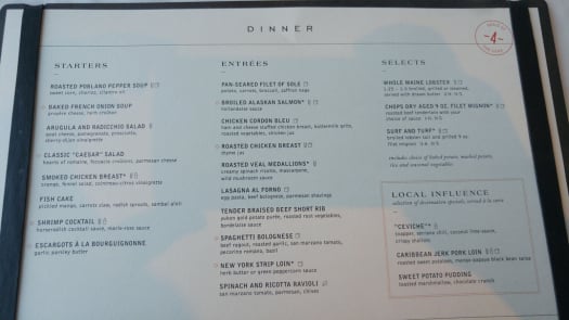 spotted: new main dining room menu on royal caribbean's oasis of spotted: new main dining room menu on royal caribbean's oasis of