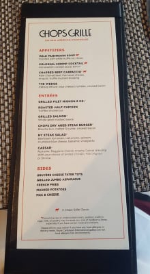 chops grille seas lunch harmony caribbean royal menu spotted dinner cheesecake boysenberry dessert chocolate options there two also royalcaribbeanblog