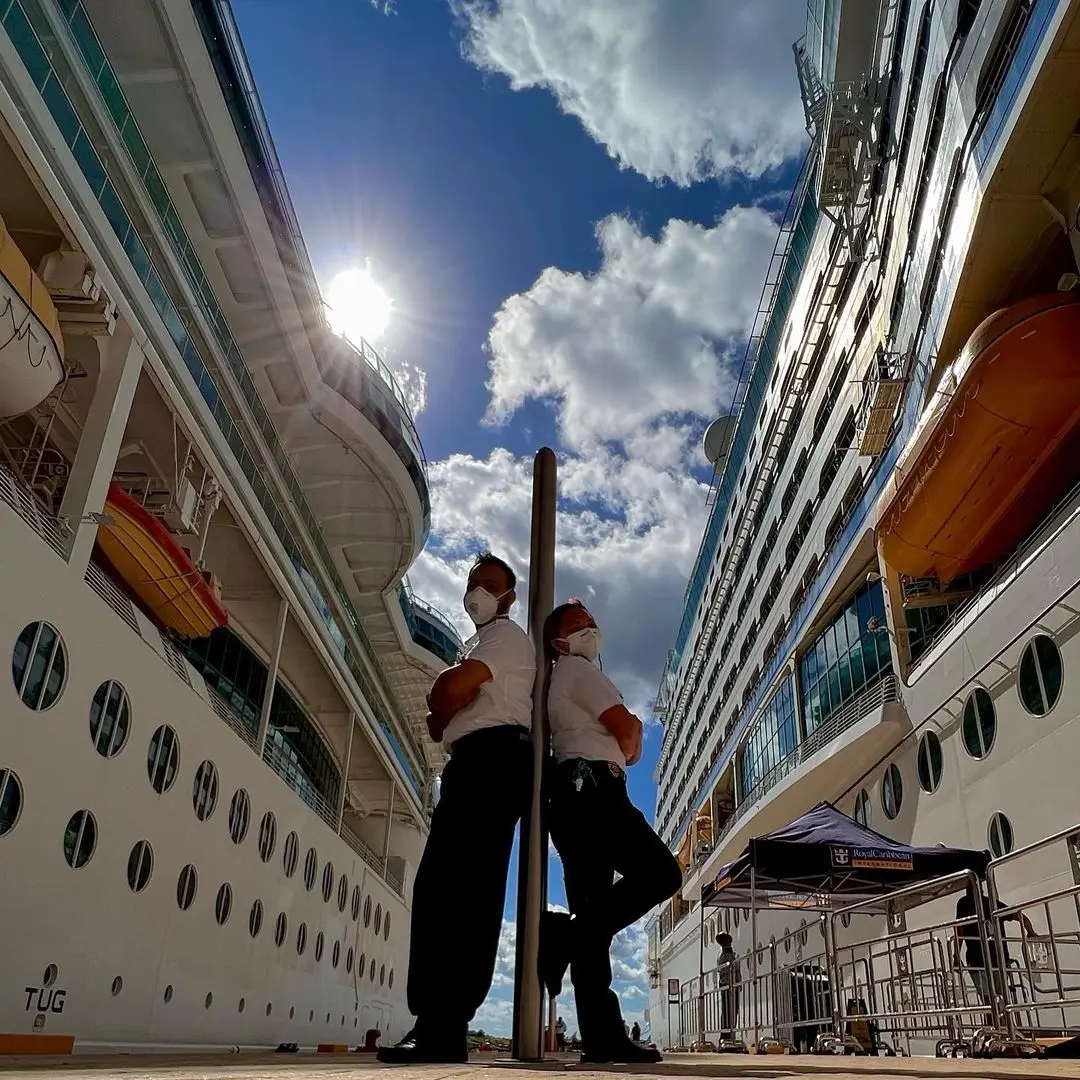 Photo by Royal Caribbean Group Careers Crew members in port
