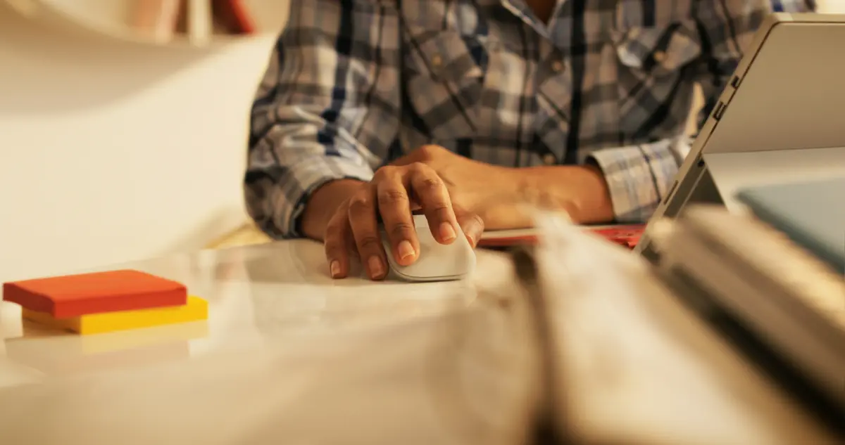Person using computer