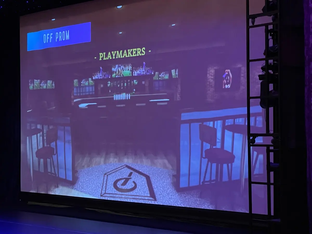 Playmakers rendering on Icon of the Seas