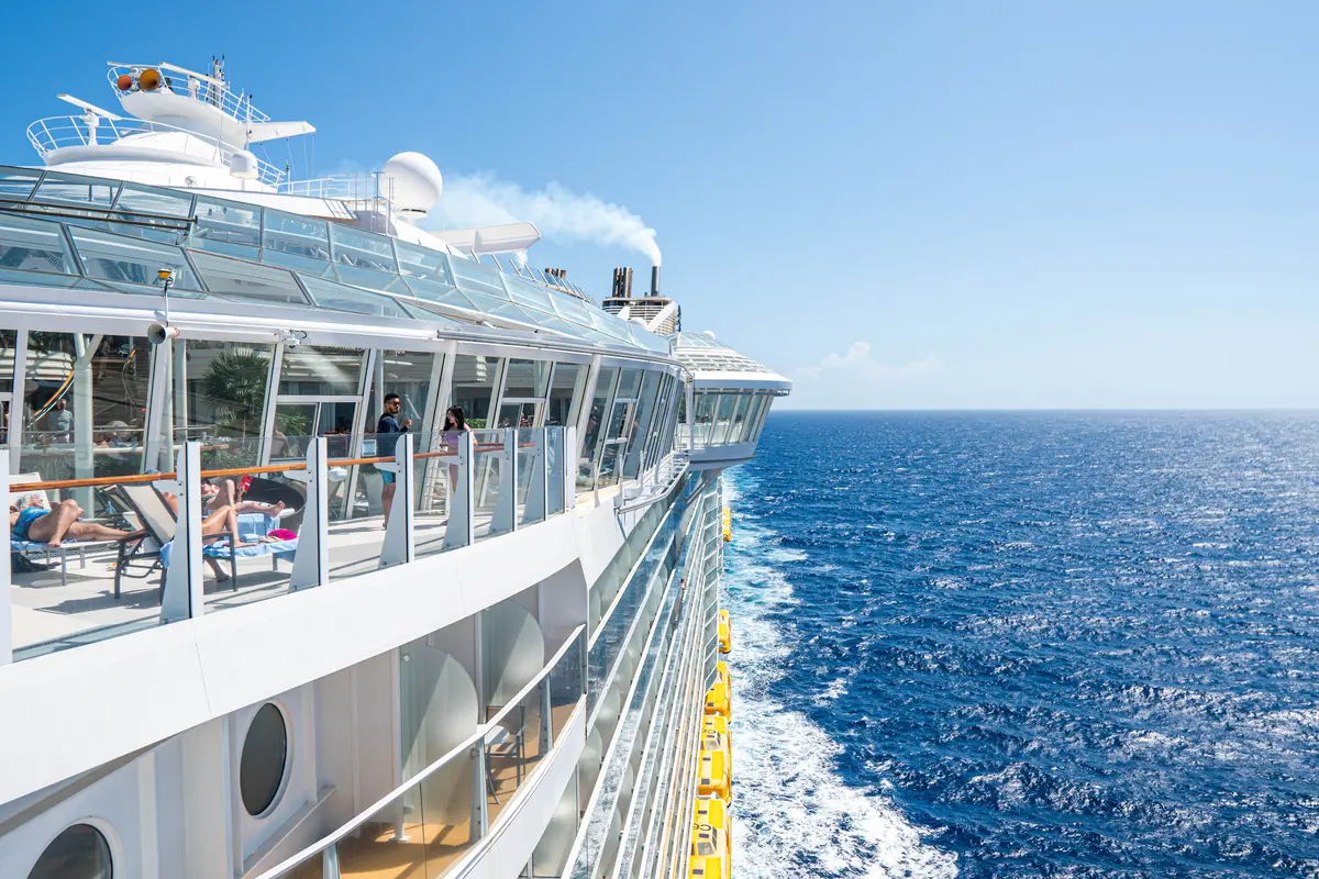 Side of cruise ship