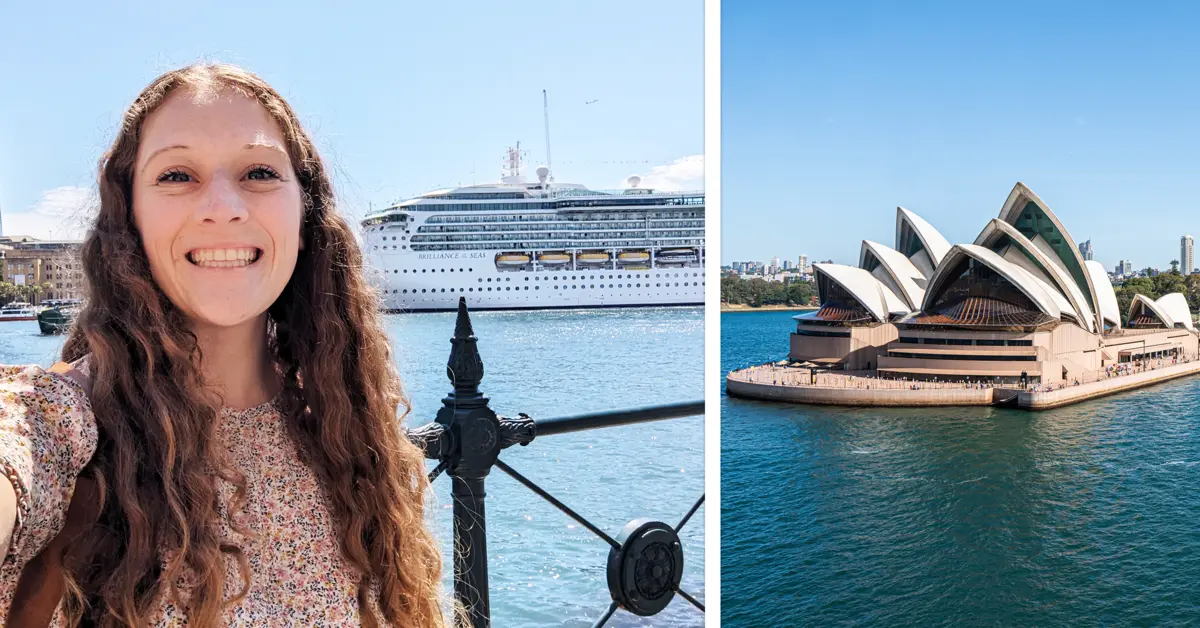Jenna took her first cruise to Australia