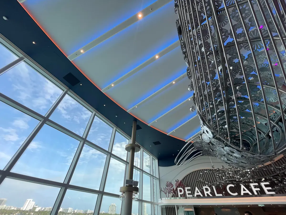 Window views from Pearl Cafe