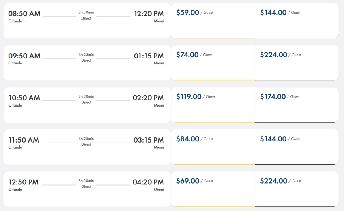 Brightline train prices