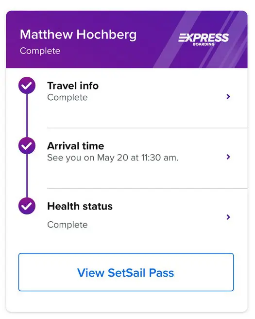Boarding pass