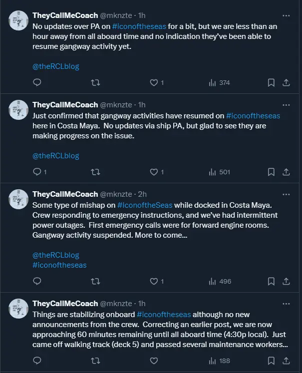 Fire tweets