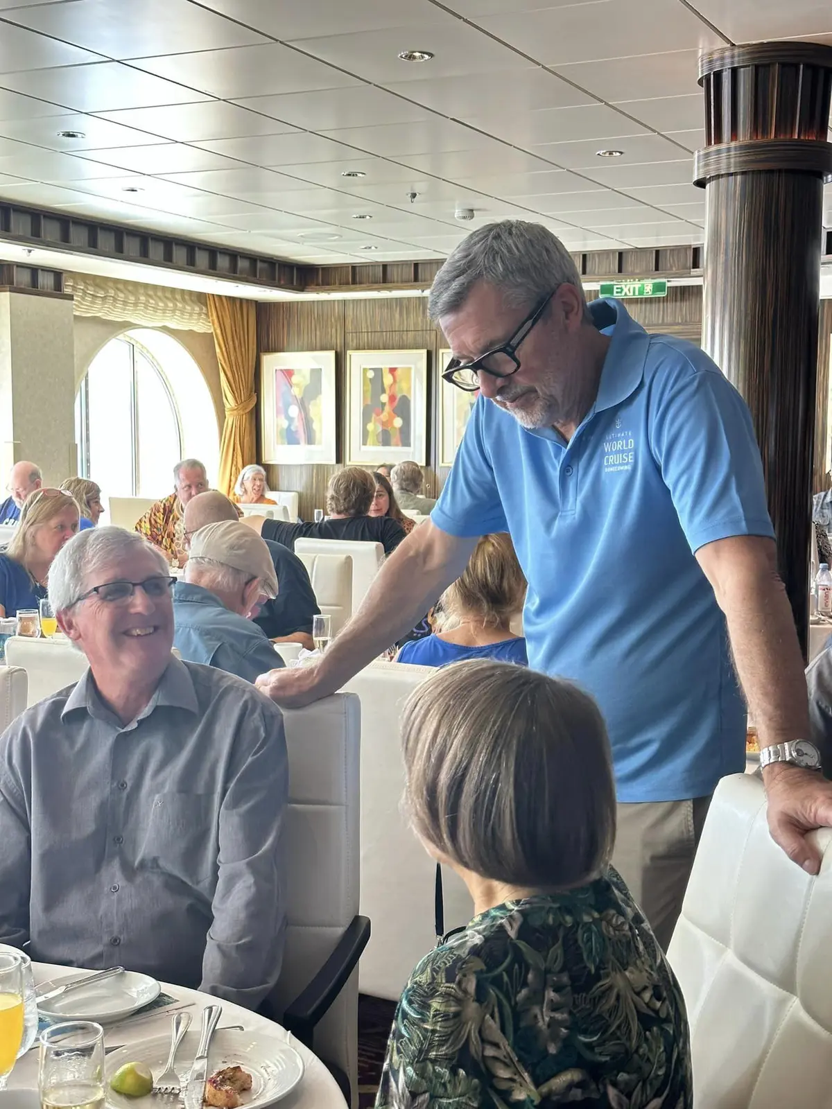 Michael Bayley on the world cruise