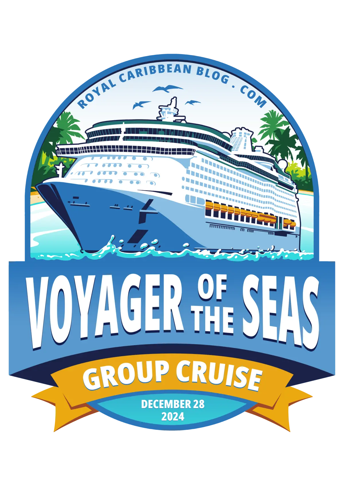 Voyager of the Seas group cruise logo