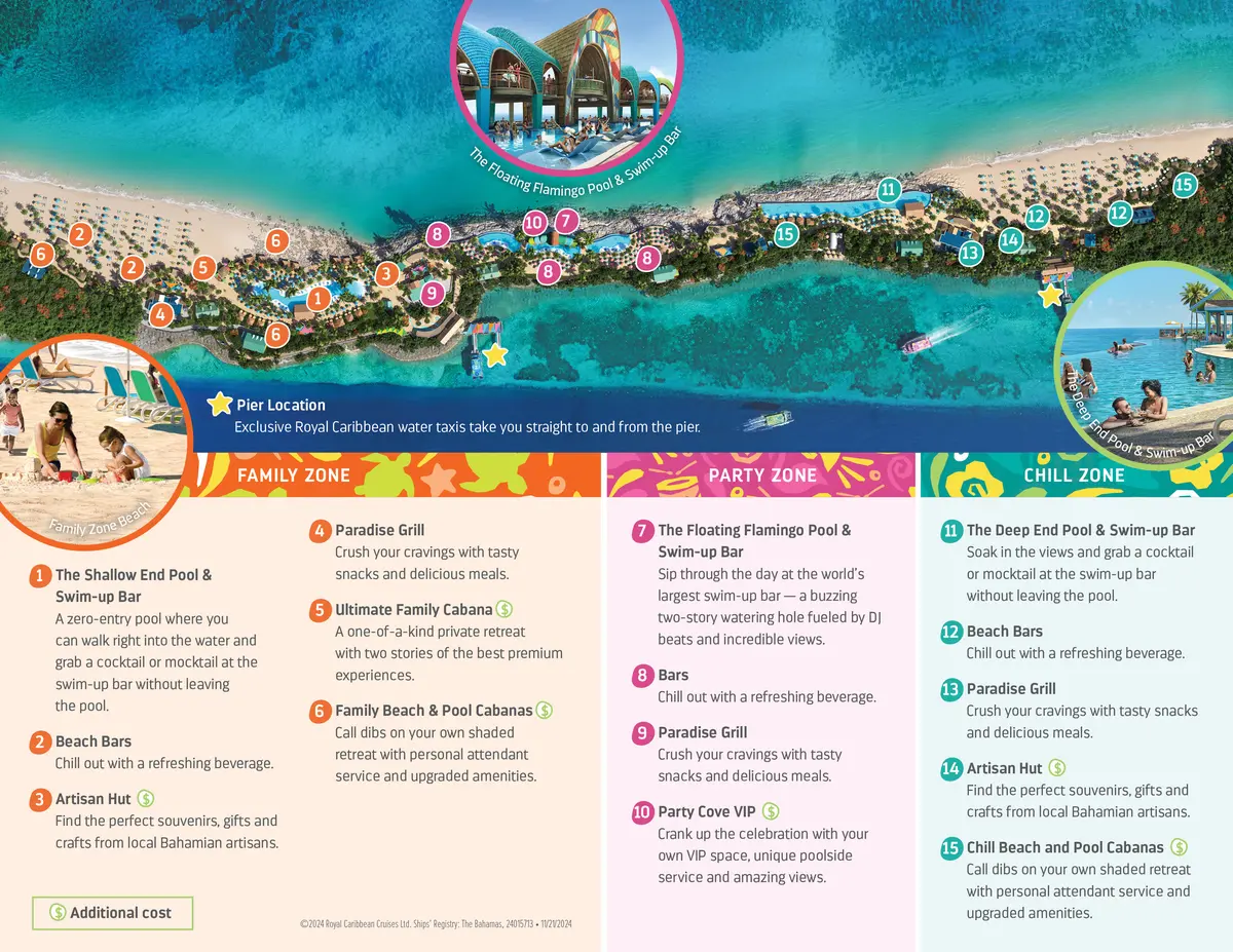 Royal Beach Club Paradise Island map