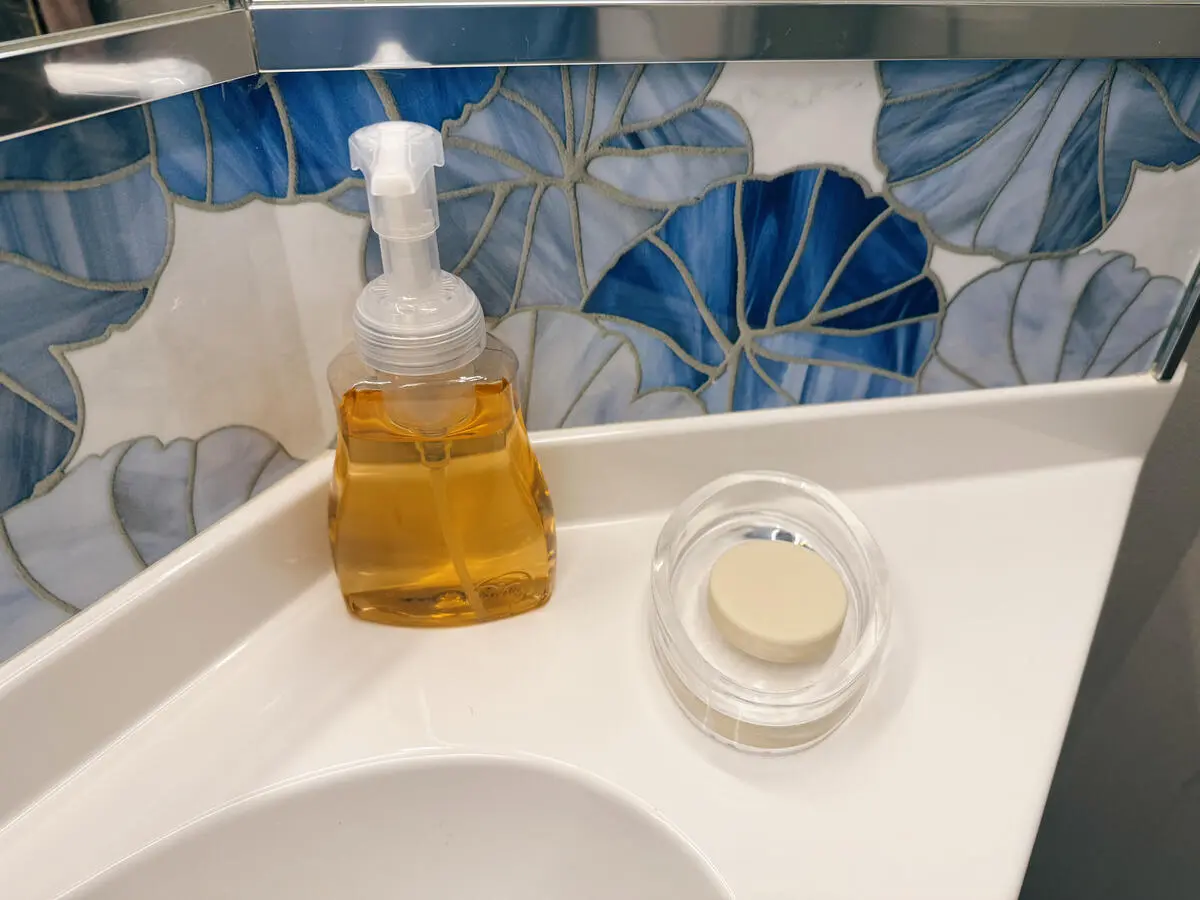 Foaming-Hand-Soap-Cruise-Cabin-Bathroom-Hack Foaming-Hand-Soap-Cruise-Cabin-Bathroom-Hack