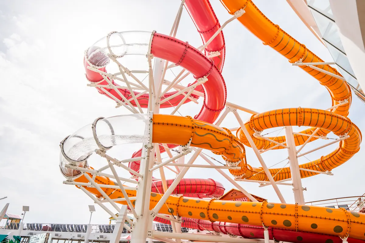 waterslides on Allure of the seas