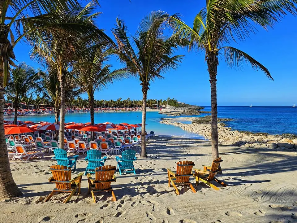 Beach chairs at Hideaway Beach