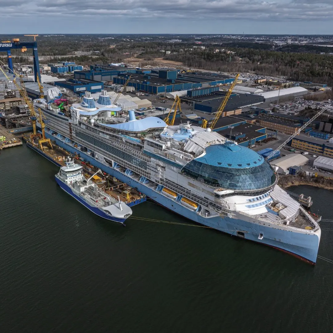 Star of the Seas at shipyard
