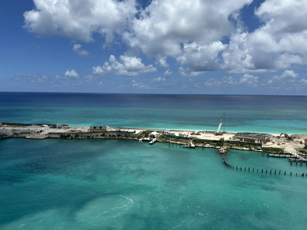 Beach club construction progress