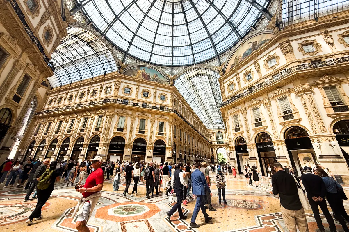 downtown Milan italy