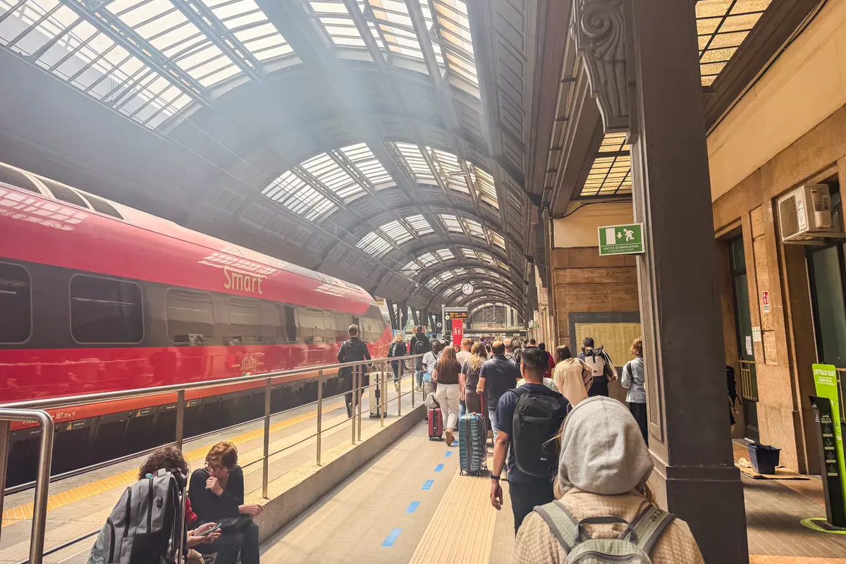 train station at Milan airport
