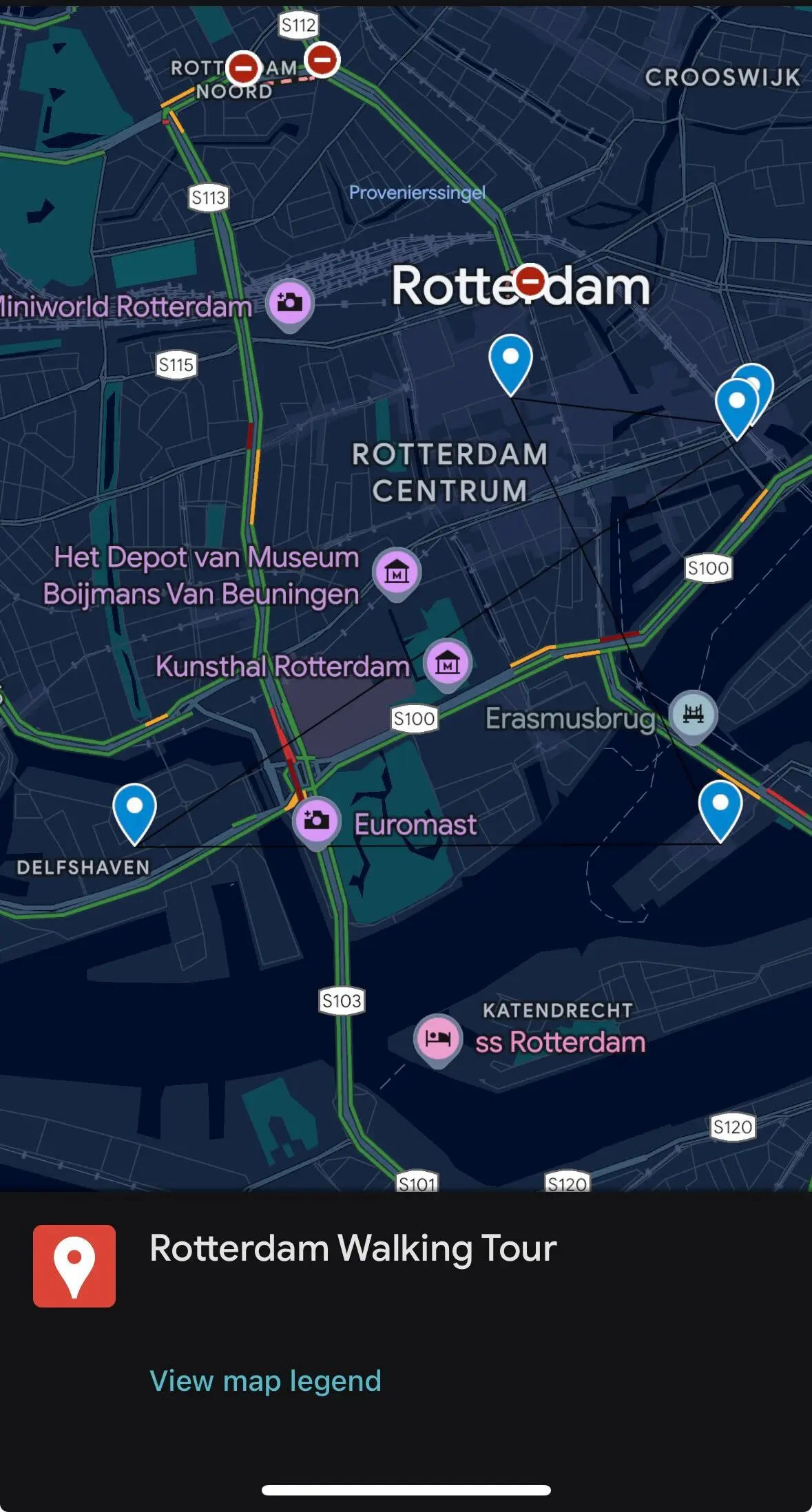 Walking tour in Rotterdam