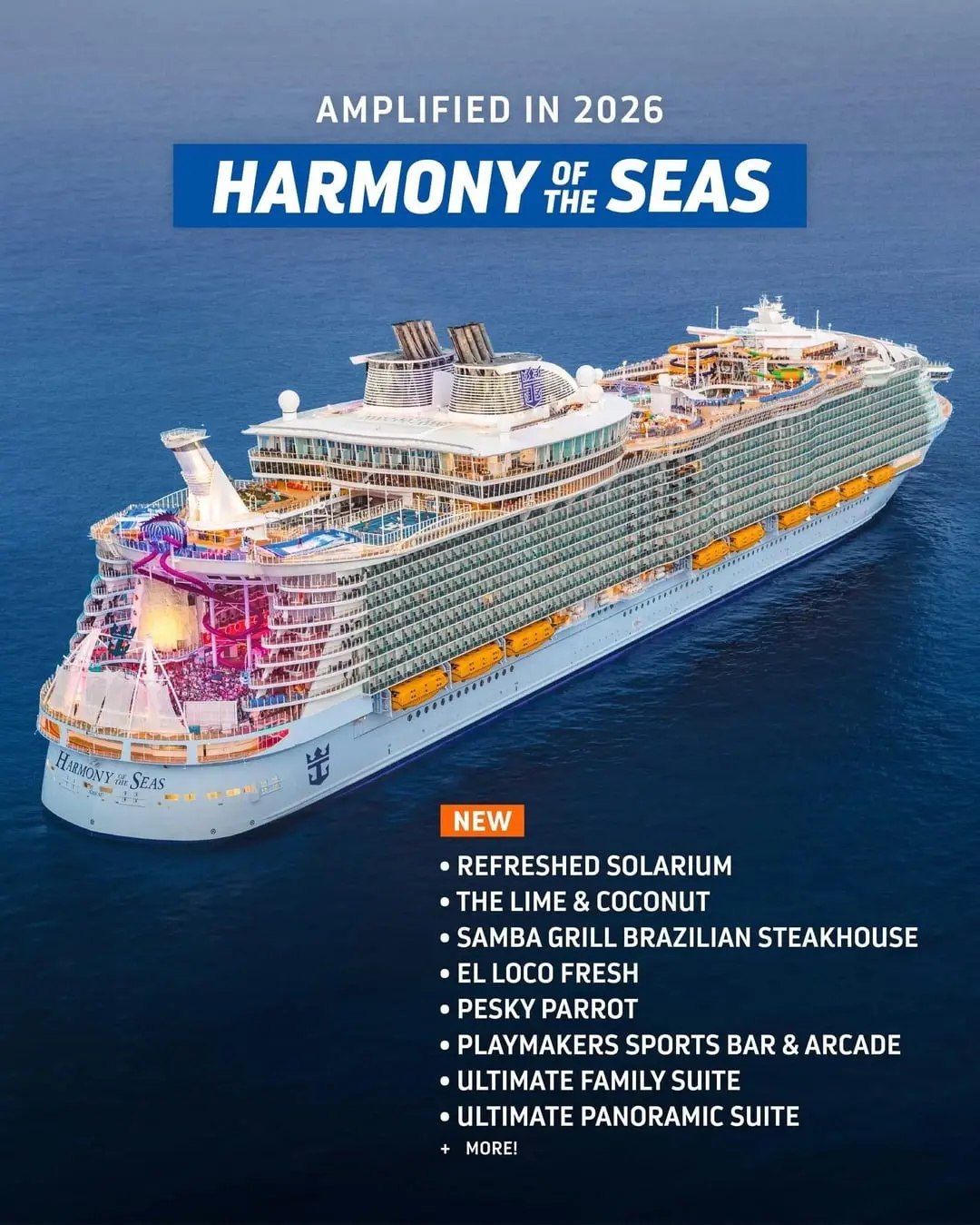 Harmony of the Seas changes coming in 2026