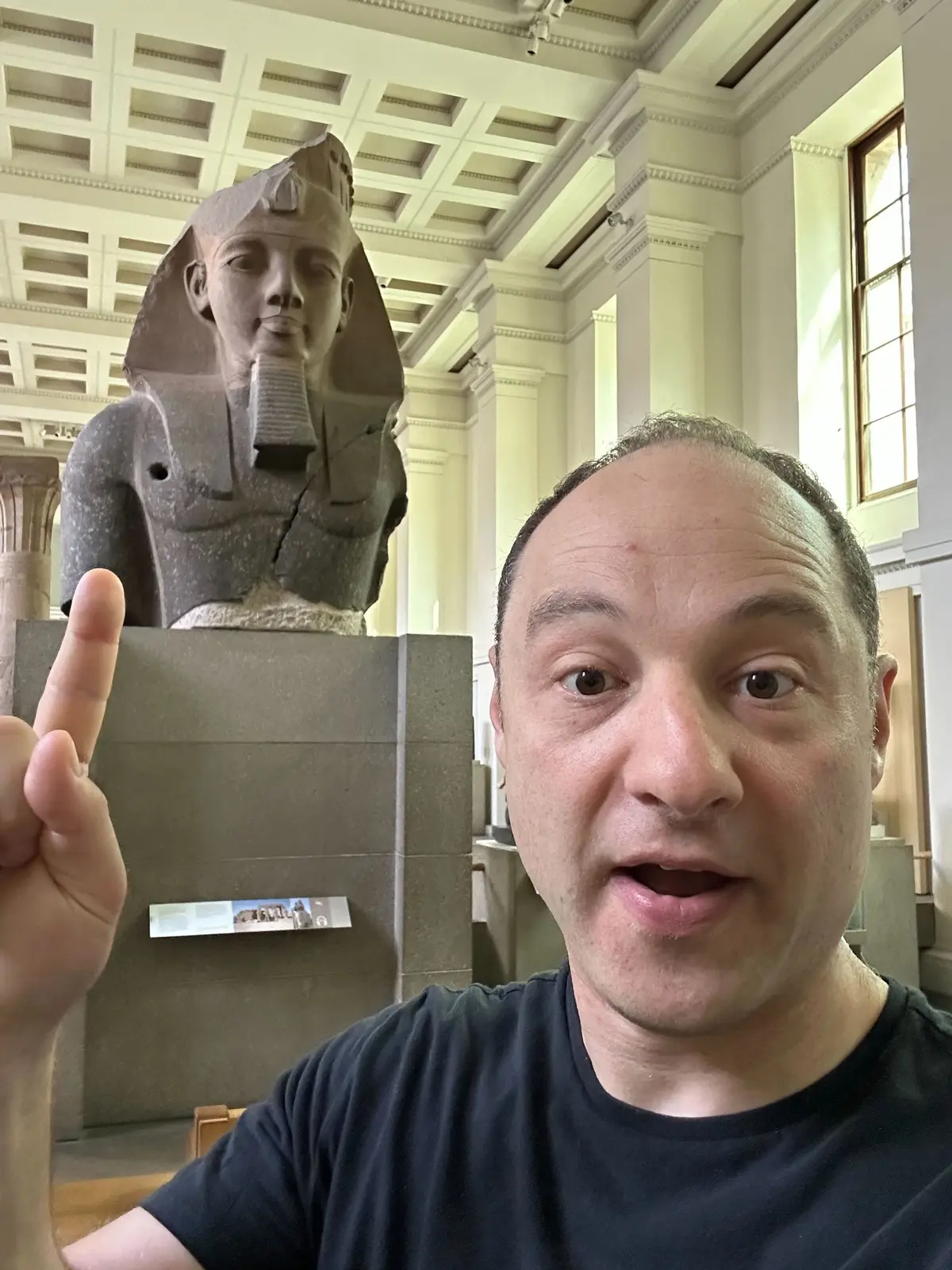 Matt in museum