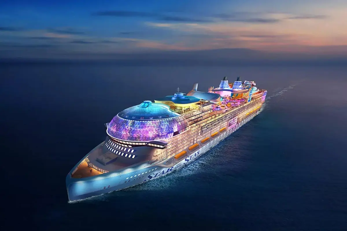 Star of the Seas at night