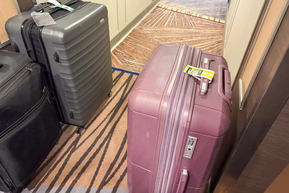 Luggage valet on Royal Caribbean
