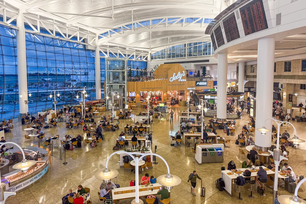 SEATAC Airport in Seattle terminal