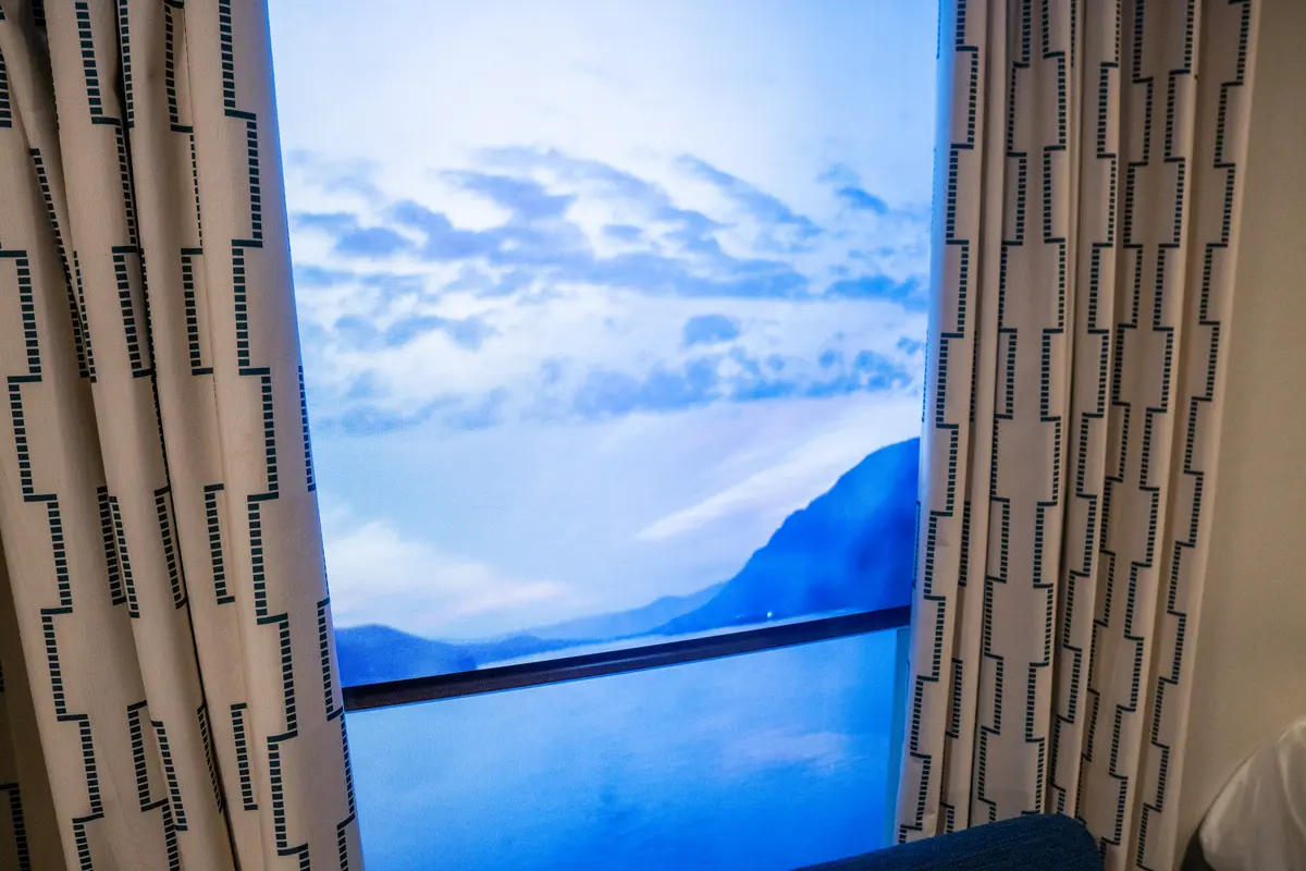 virtual balcony in Anthem of the Seas cabin
