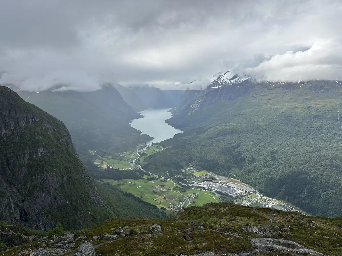 View of the fjord from Olden