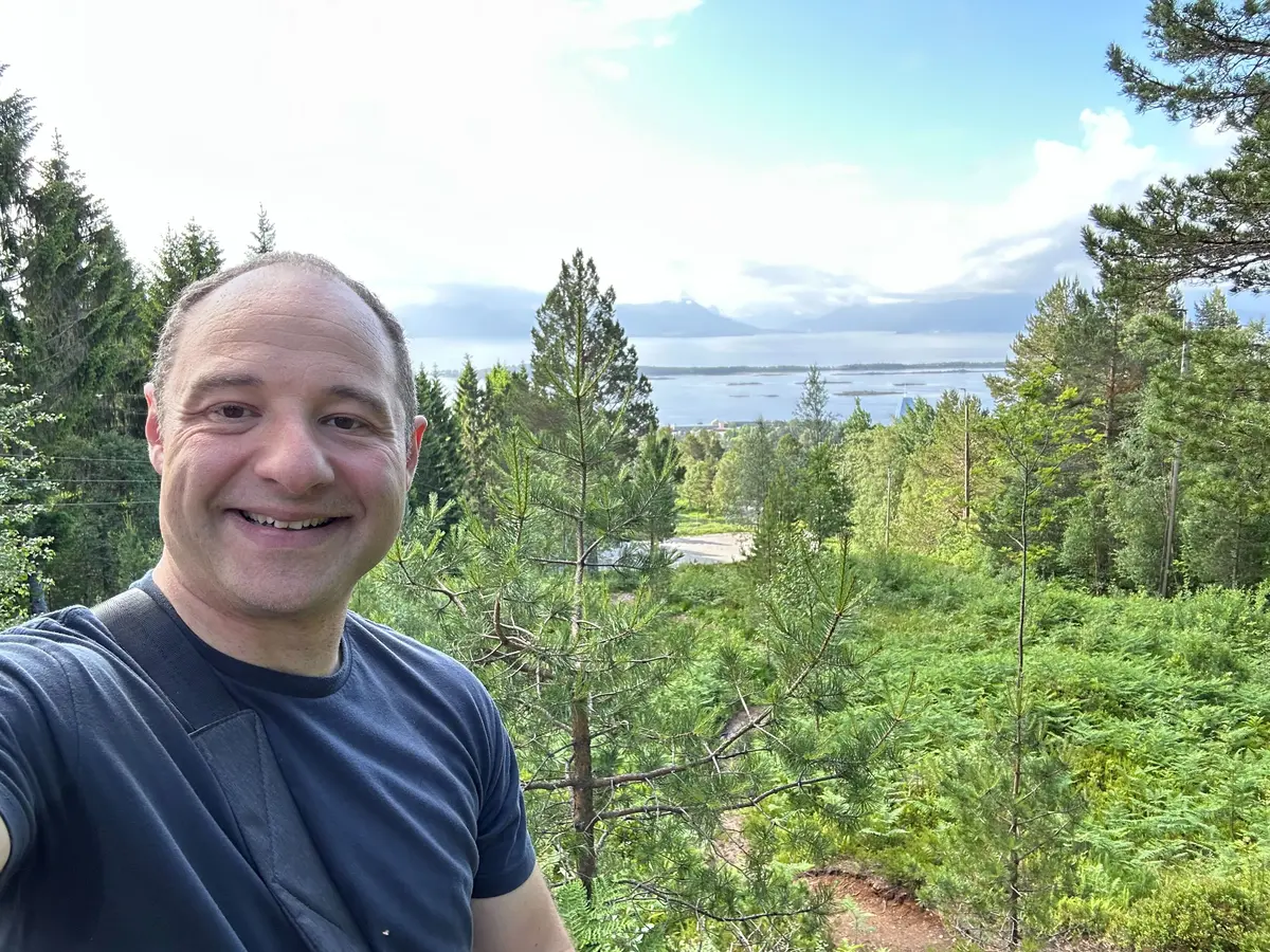 Matt on a hike