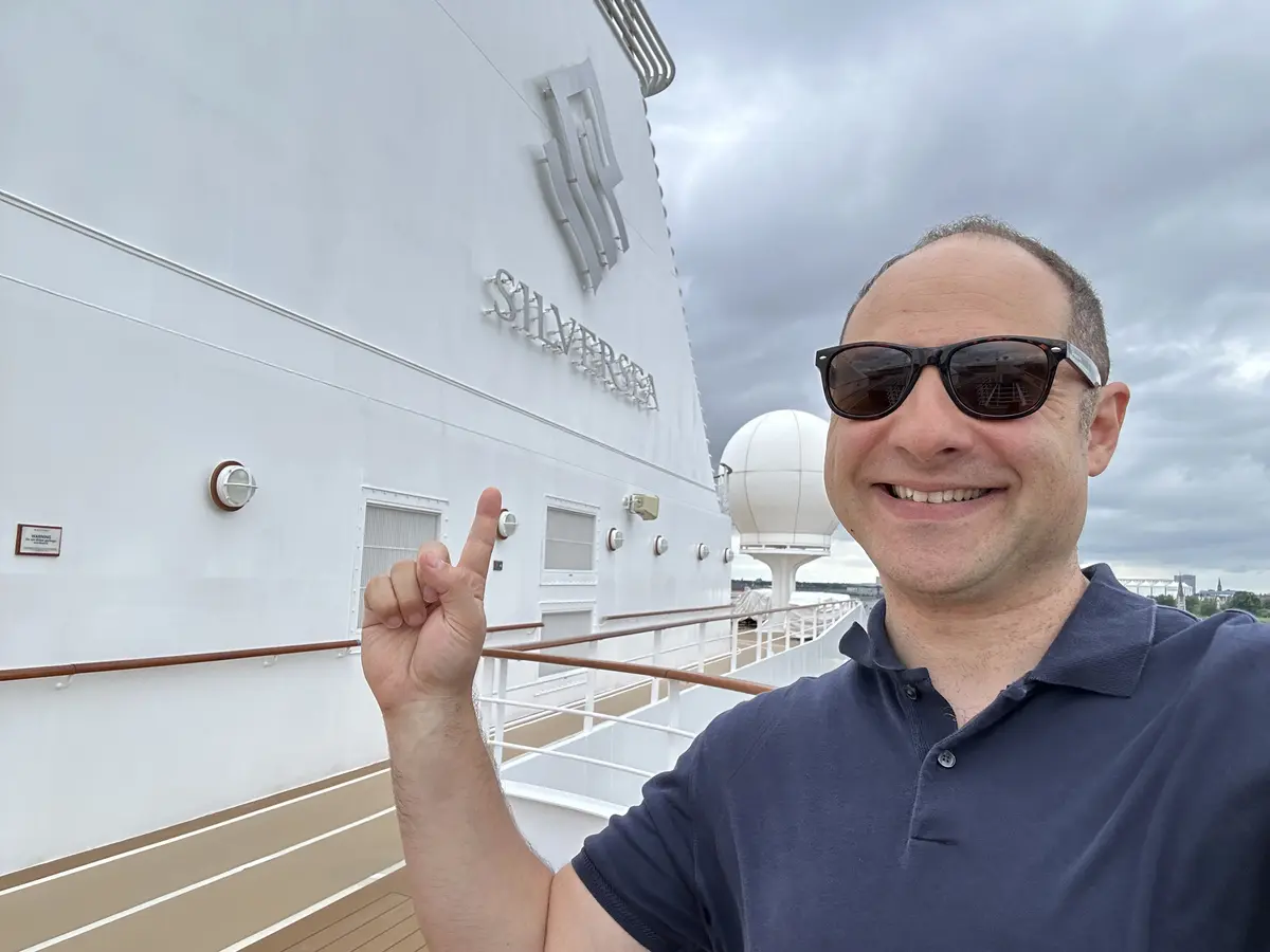 Matt pointing to Silver Dawn