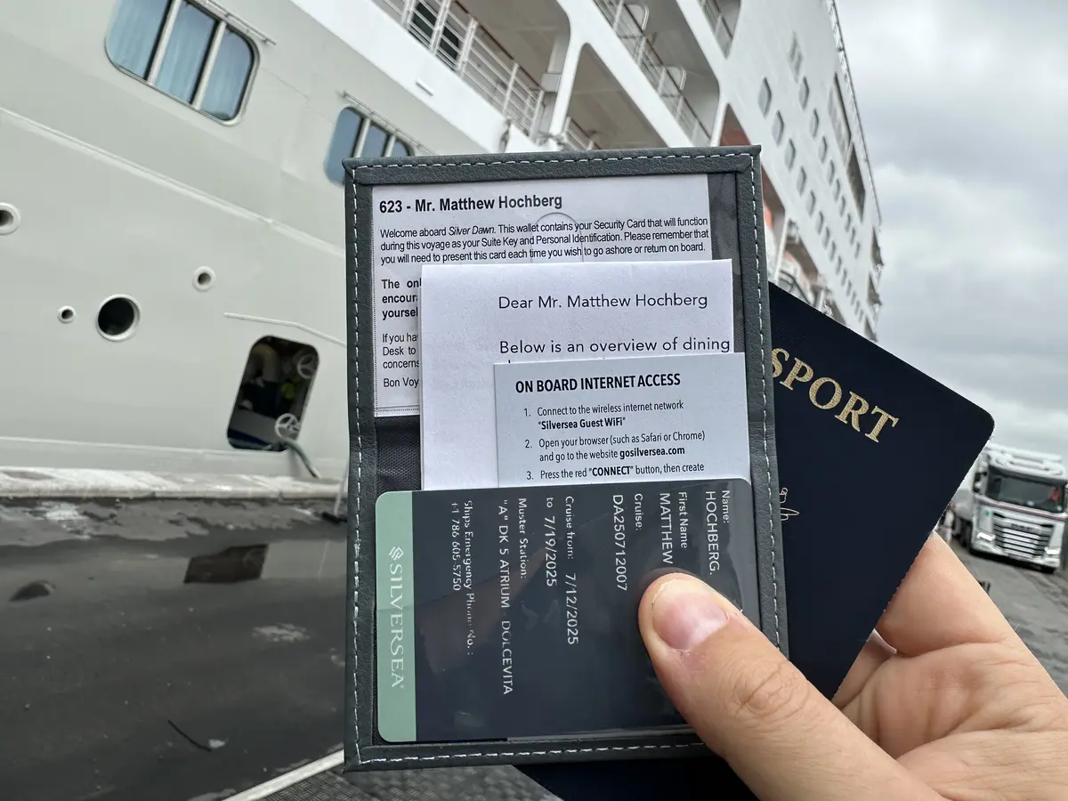 Checked in for Silversea