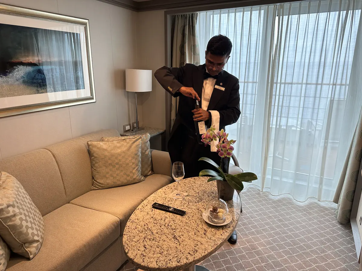 Opening wine